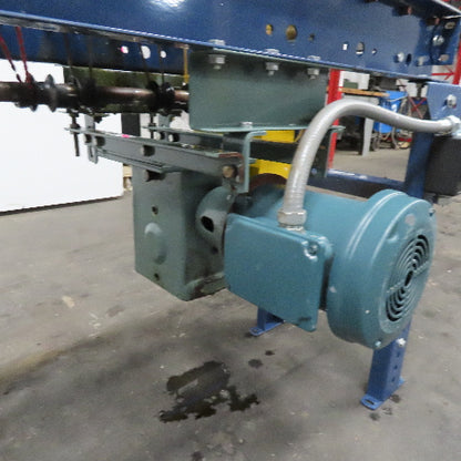 Hytrol 12-1/2" BF x 118" Long Live Roller Conveyor 26.5FPM 1Hp 3Ph
