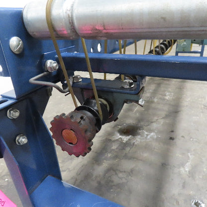 Hytrol 12-1/2" BF x 118" Long Live Roller Conveyor 26.5FPM 1Hp 3Ph