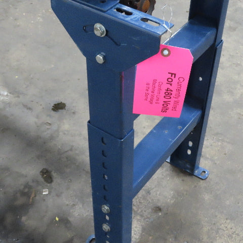 Hytrol 12-1/2" BF x 118" Long Live Roller Conveyor 26.5FPM 1Hp 3Ph