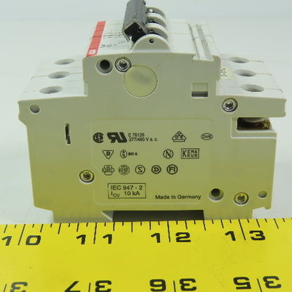 ABB S263 C6 6 Amp Miniature Circuit Breaker Din Mt 3 Pole 277/480V