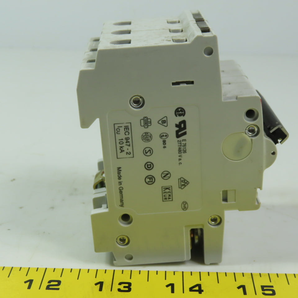 ABB S263 C6 6 Amp Miniature Circuit Breaker Din Mt 3 Pole 277/480V