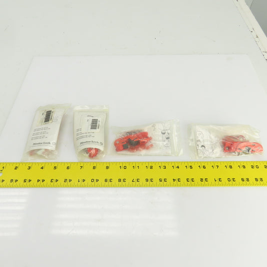 MasterLock 1TDB2 Lockout Tagout Grip Tight Circuit Breaker Lock Kit Lot Of 4