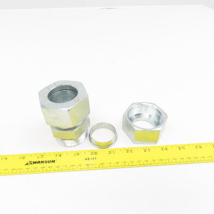 Brennan Industries 38H 1-1/2" Rigid Hydraulic Compression Fitting