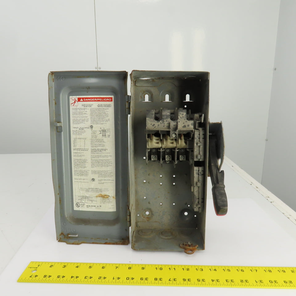 Square D HU361 30A 600VAC 600VDC Heavy Duty Safety Disconnect Switch