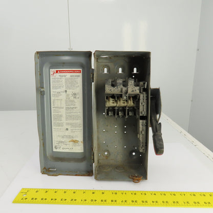 Square D HU361 30A 600VAC 600VDC Heavy Duty Safety Disconnect Switch