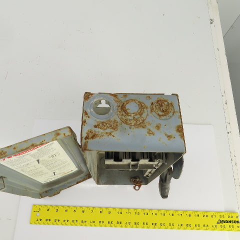 Square D HU361 30A 600VAC 600VDC Heavy Duty Safety Disconnect Switch