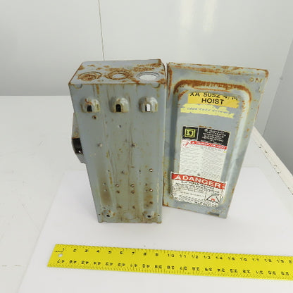 Square D HU361 30A 600VAC 600VDC Heavy Duty Safety Disconnect Switch