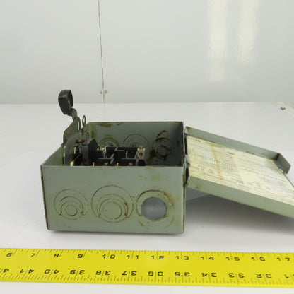 Square D D221N 30A 240VAC 2 Pole General Duty Safety Disconnect Switch