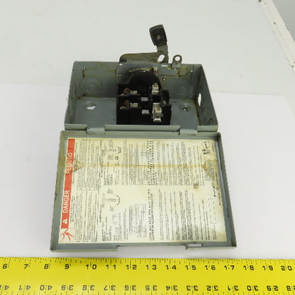 Square D D221N 30A 240VAC 2 Pole General Duty Safety Disconnect Switch