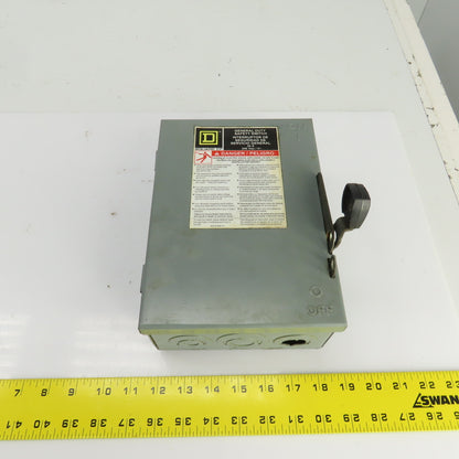Square D D221N 30A 240VAC 2 Pole General Duty Safety Disconnect Switch