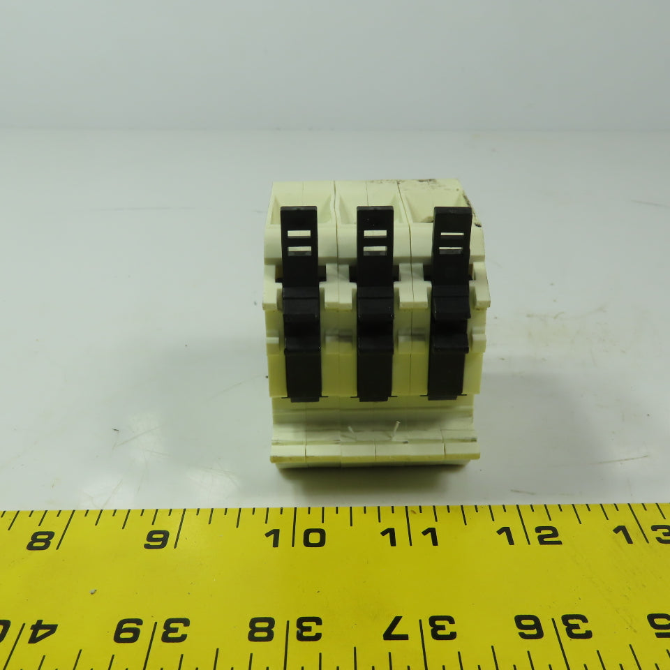 Wieland WKN-35/U Din Rale Mount 3 Pole Terminal Block 600V 110A 10 - 2 AWG