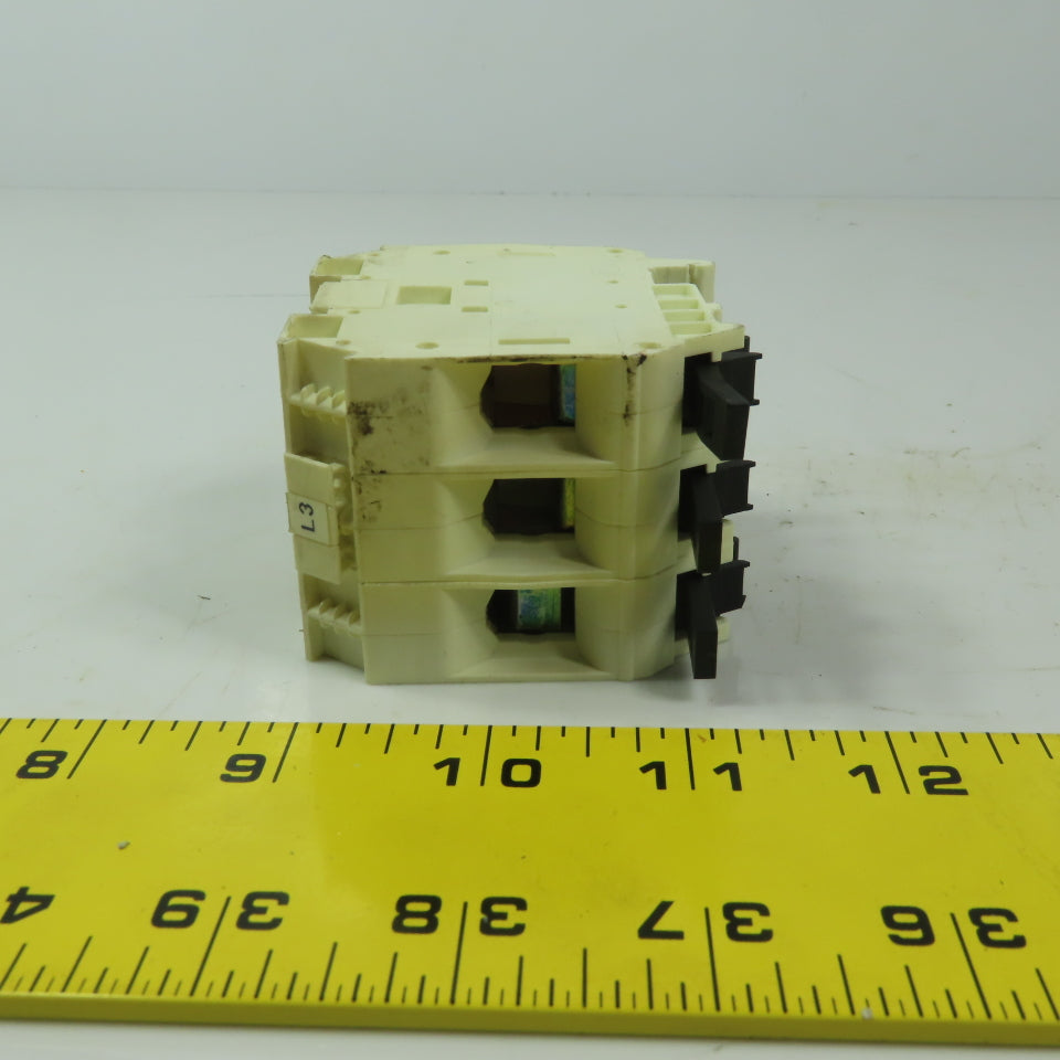Wieland WKN-35/U Din Rale Mount 3 Pole Terminal Block 600V 110A 10 - 2 AWG