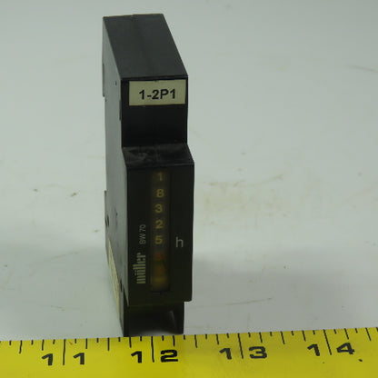 Muller BW70.18 Operational Hour Counter 230V, 60 Hz Din Rail Mount
