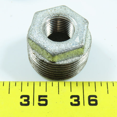 1" x 3/8" NPT Galvanized Iron Pipe Bushing Reducer Lot of 27