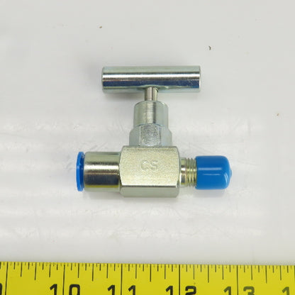 NV-CS-1/4-GS-18-M-F Carbon Steel Needle Valve 1/4" x 1/4" 6000PSI