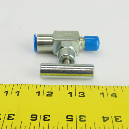 NV-CS-1/4-GS-18-M-F Carbon Steel Needle Valve 1/4" x 1/4" 6000PSI