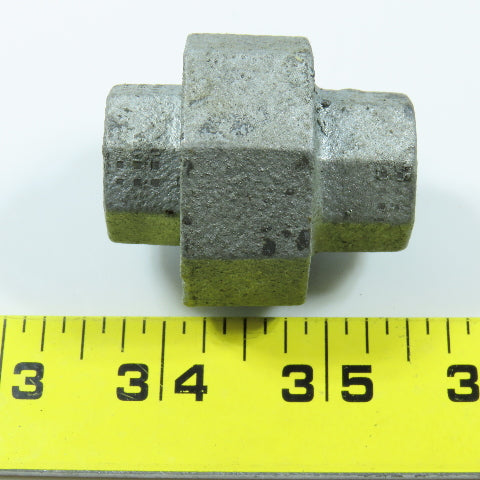 3/8" NPT Galvanized Iron Threaded Pipe Union 150# Lot of 12