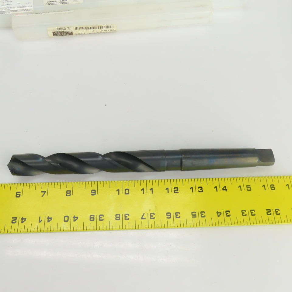 Chicago-Latrobe 23/32" 59/64" HSS 2 Flute Drill Bit 2MT/3MT 10"OAL 11"OAL Lot/2