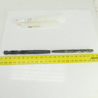 Chicago-Latrobe 23/32" 59/64" HSS 2 Flute Drill Bit 2MT/3MT 10"OAL 11"OAL Lot/2