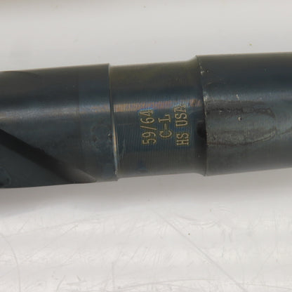 Chicago-Latrobe 23/32" 59/64" HSS 2 Flute Drill Bit 2MT/3MT 10"OAL 11"OAL Lot/2