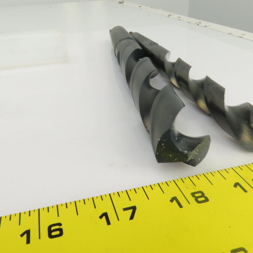 Chicago-Latrobe 23/32" 59/64" HSS 2 Flute Drill Bit 2MT/3MT 10"OAL 11"OAL Lot/2