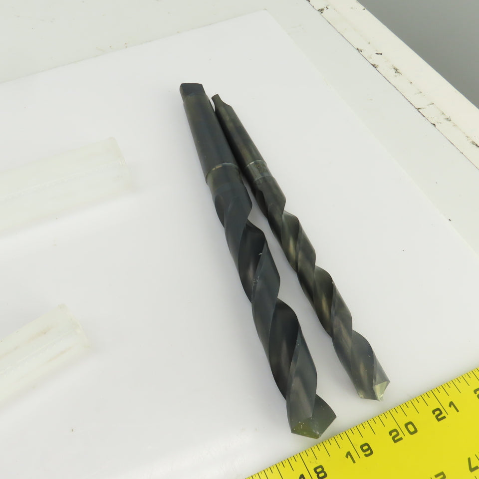 Chicago-Latrobe 23/32" 59/64" HSS 2 Flute Drill Bit 2MT/3MT 10"OAL 11"OAL Lot/2