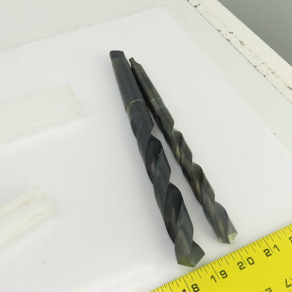Chicago-Latrobe 23/32" 59/64" HSS 2 Flute Drill Bit 2MT/3MT 10"OAL 11"OAL Lot/2