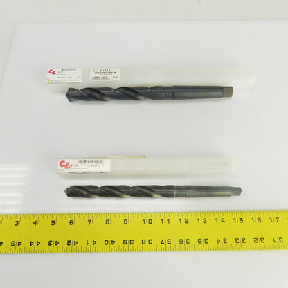 Chicago-Latrobe 23/32" 59/64" HSS 2 Flute Drill Bit 2MT/3MT 10"OAL 11"OAL Lot/2