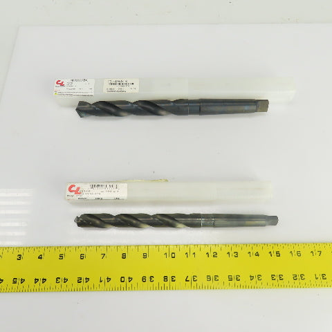 Chicago-Latrobe 23/32" 59/64" HSS 2 Flute Drill Bit 2MT/3MT 10"OAL 11"OAL Lot/2