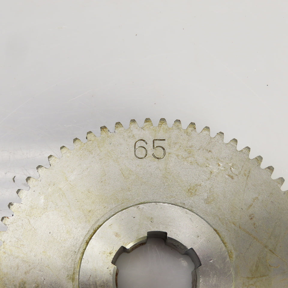 65 Tooth Spur Gear 20° 3.955" OD 0.944" Spline Bore 6 Tooth 5/8" Wide