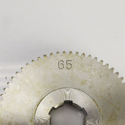 65 Tooth Spur Gear 20° 3.955" OD 0.944" Spline Bore 6 Tooth 5/8" Wide