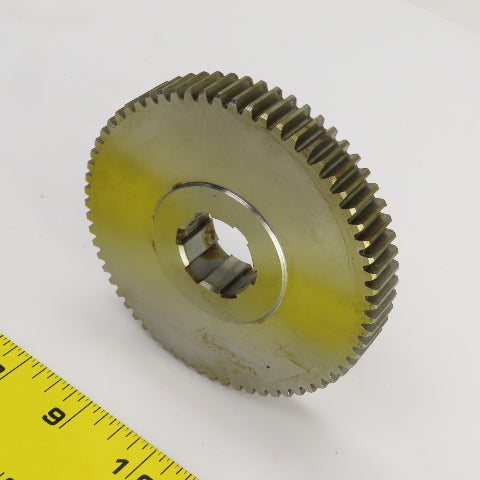 65 Tooth Spur Gear 20° 3.955" OD 0.944" Spline Bore 6 Tooth 5/8" Wide