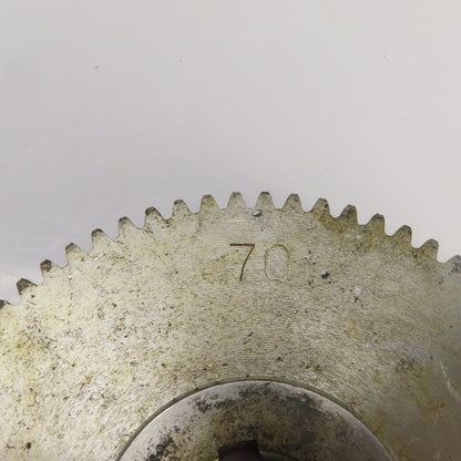70 Tooth Spur Gear 20° 4.250" OD 0.944" Spline Bore 6 Tooth 5/8" Wide