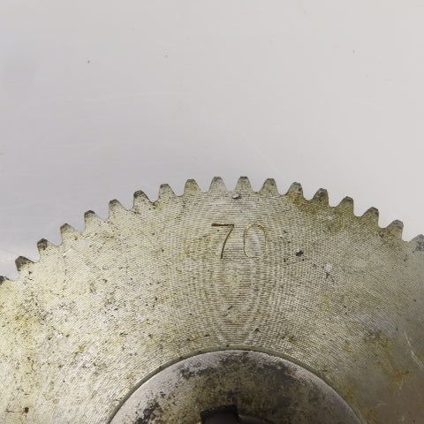 70 Tooth Spur Gear 20° 4.250" OD 0.944" Spline Bore 6 Tooth 5/8" Wide