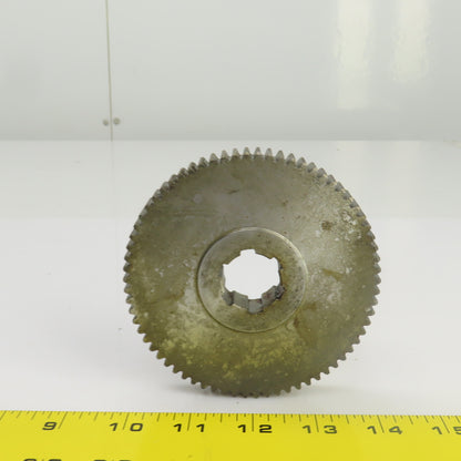 70 Tooth Spur Gear 20° 4.250" OD 0.944" Spline Bore 6 Tooth 5/8" Wide