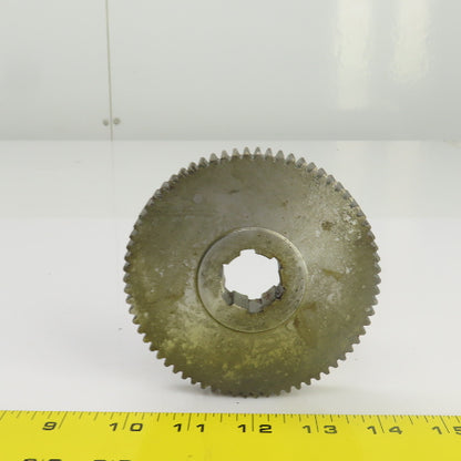 70 Tooth Spur Gear 20° 4.250" OD 0.944" Spline Bore 6 Tooth 5/8" Wide