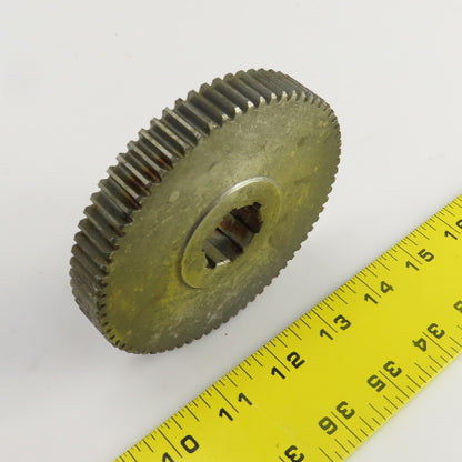 70 Tooth Spur Gear 20° 4.250" OD 0.944" Spline Bore 6 Tooth 5/8" Wide