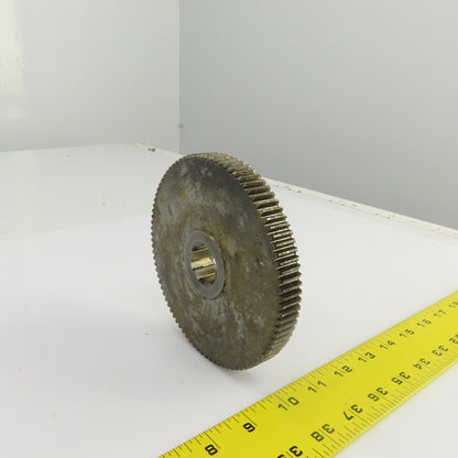 90 Tooth Spur Gear 20° 5.430" OD 0.944" Spline Bore 6 Tooth 5/8" Wide
