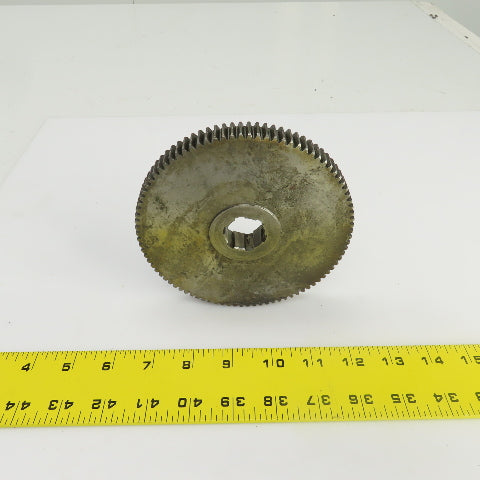 90 Tooth Spur Gear 20° 5.430" OD 0.944" Spline Bore 6 Tooth 5/8" Wide