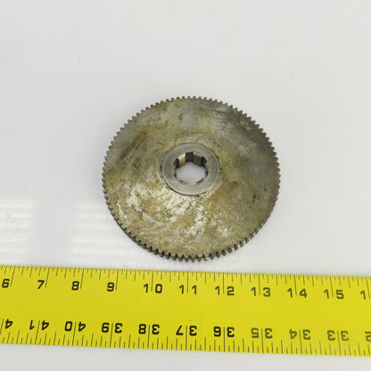 90 Tooth Spur Gear 20° 5.430" OD 0.944" Spline Bore 6 Tooth 5/8" Wide