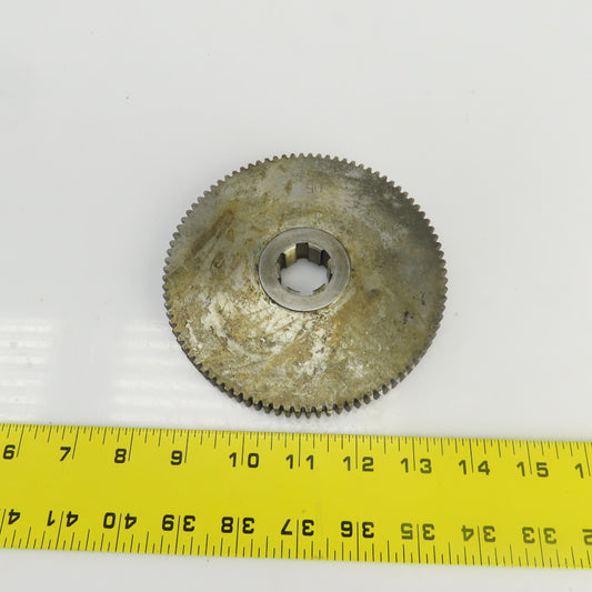90 Tooth Spur Gear 20° 5.430" OD 0.944" Spline Bore 6 Tooth 5/8" Wide