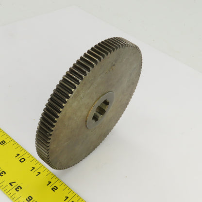 100 Tooth Spur Gear 20° 6.025" OD 0.944" Spline Bore 6 Tooth 5/8" Wide