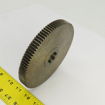 100 Tooth Spur Gear 20° 6.025" OD 0.944" Spline Bore 6 Tooth 5/8" Wide