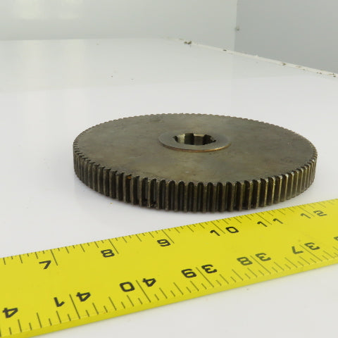 100 Tooth Spur Gear 20° 6.025" OD 0.944" Spline Bore 6 Tooth 5/8" Wide