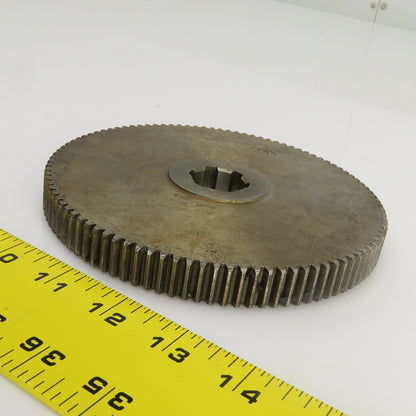 100 Tooth Spur Gear 20° 6.025" OD 0.944" Spline Bore 6 Tooth 5/8" Wide