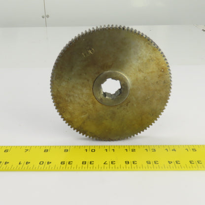 100 Tooth Spur Gear 20° 6.025" OD 0.944" Spline Bore 6 Tooth 5/8" Wide