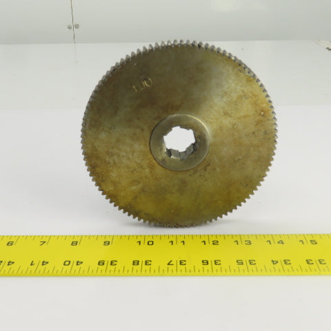 100 Tooth Spur Gear 20° 6.025" OD 0.944" Spline Bore 6 Tooth 5/8" Wide
