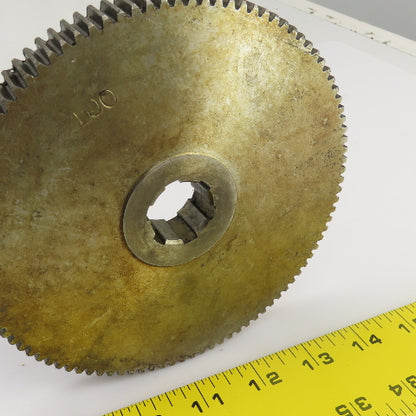 100 Tooth Spur Gear 20° 6.025" OD 0.944" Spline Bore 6 Tooth 5/8" Wide