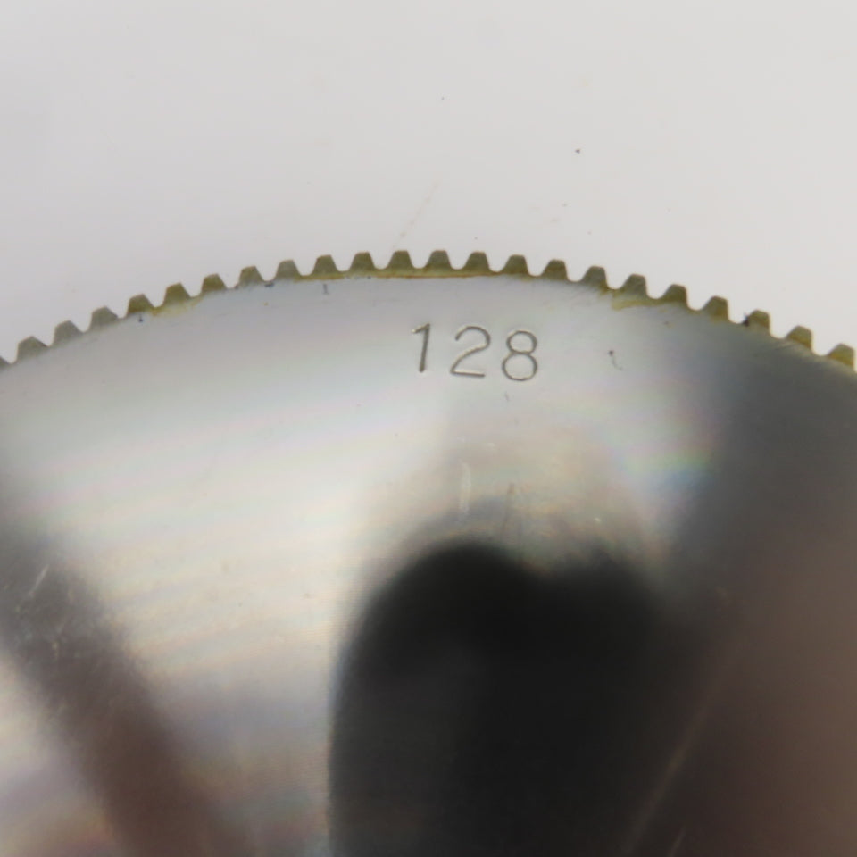 128 Tooth Spur Gear 20° 7.775" OD 0.944" Spline Bore 6 Tooth 5/8" Wide