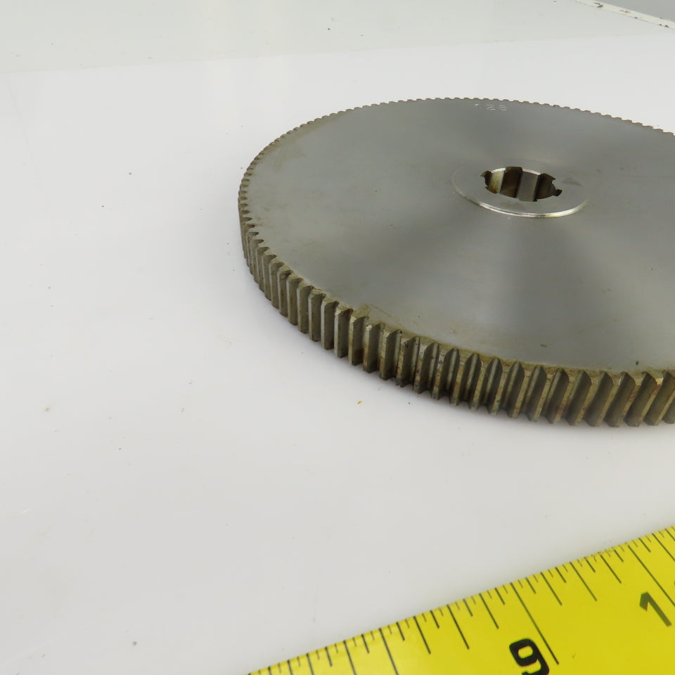 128 Tooth Spur Gear 20° 7.775" OD 0.944" Spline Bore 6 Tooth 5/8" Wide
